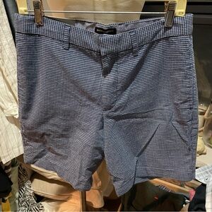 Banana Republic Men's Navy Checkered Shorts